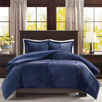 Madison Park  3-Pc. FullQueen Comfor Navy FullQueen