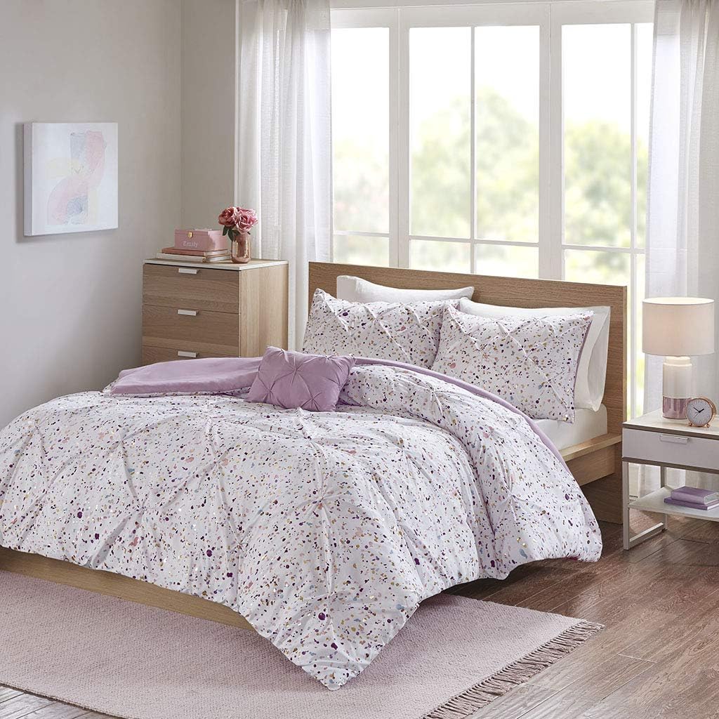Intelligent Design Abby TwinTwin XL 4 Piece Meta Plum TwinTwin XL