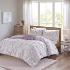 Intelligent Design Abby TwinTwin XL 4 Piece Meta Plum TwinTwin XL