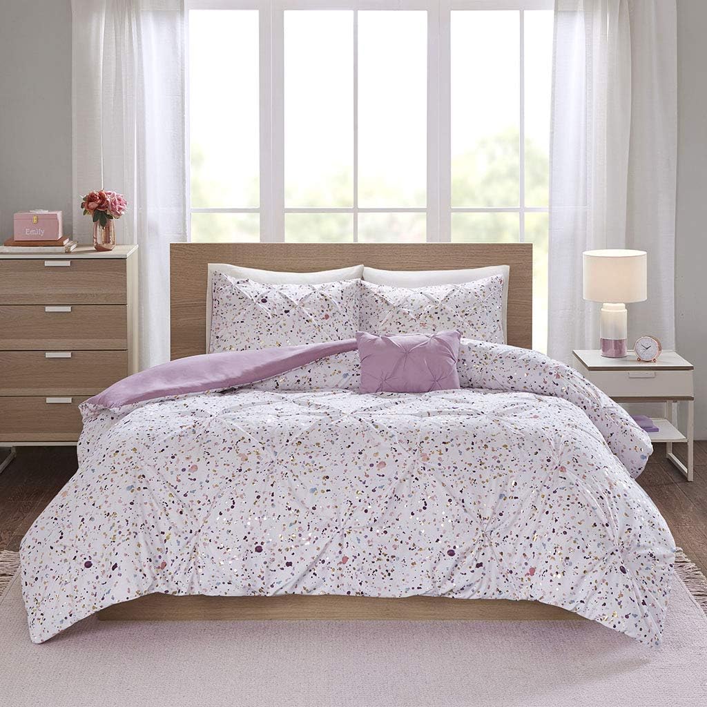 Intelligent Design Abby TwinTwin XL 4 Piece Meta Plum TwinTwin XL