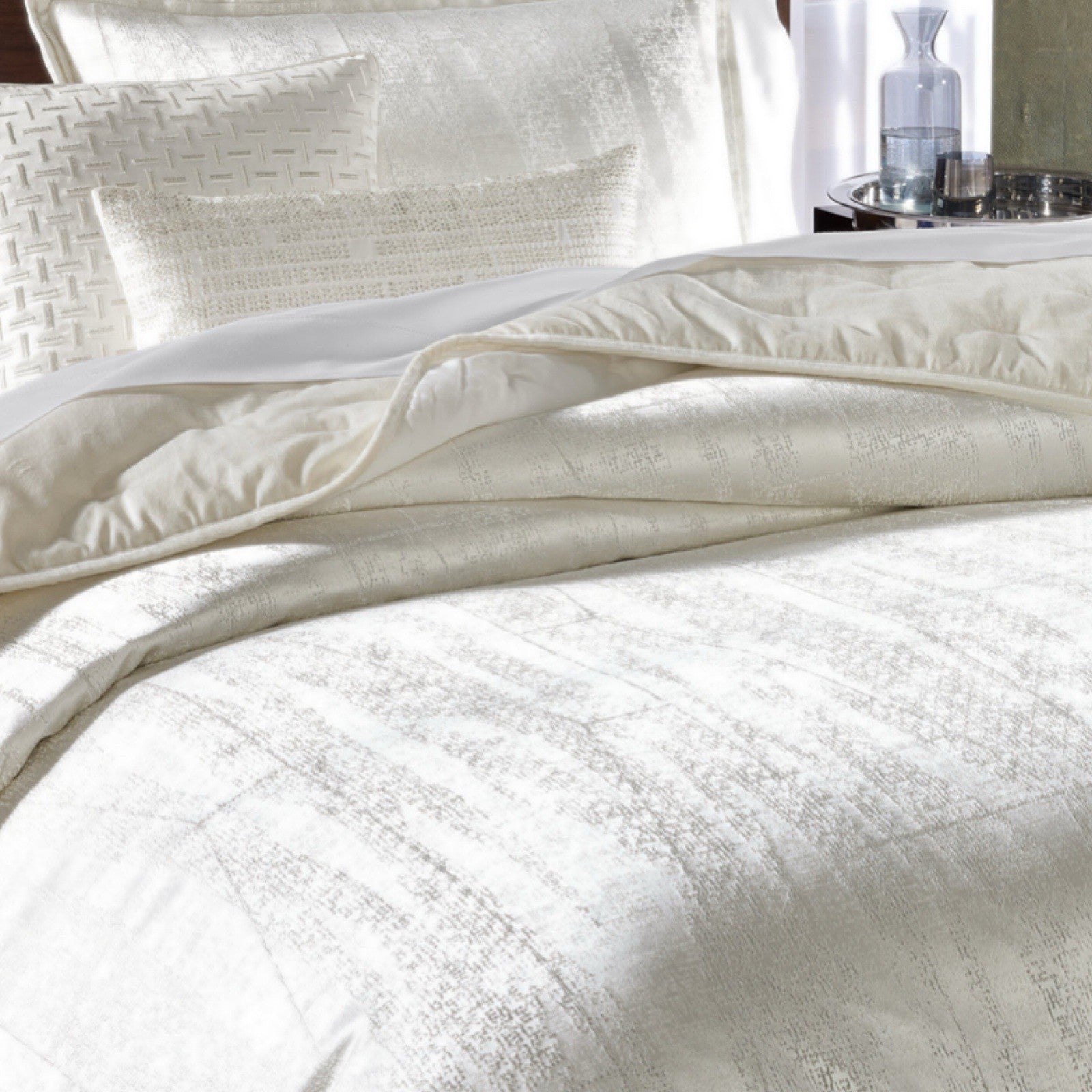 Hotel Collection Fractured Geo Comforter Set, K White King