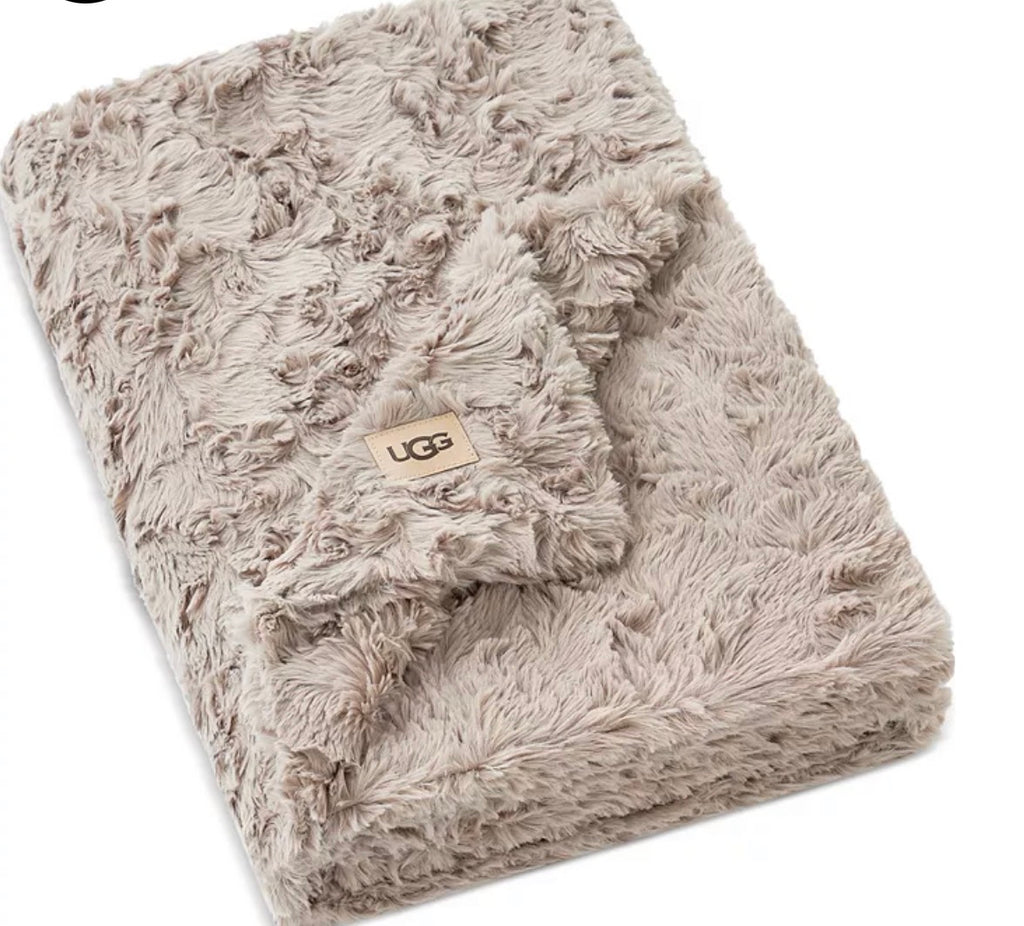 UGG Adalee Faux-Fur Throw, 50 x 7 Oyster 50 x 70