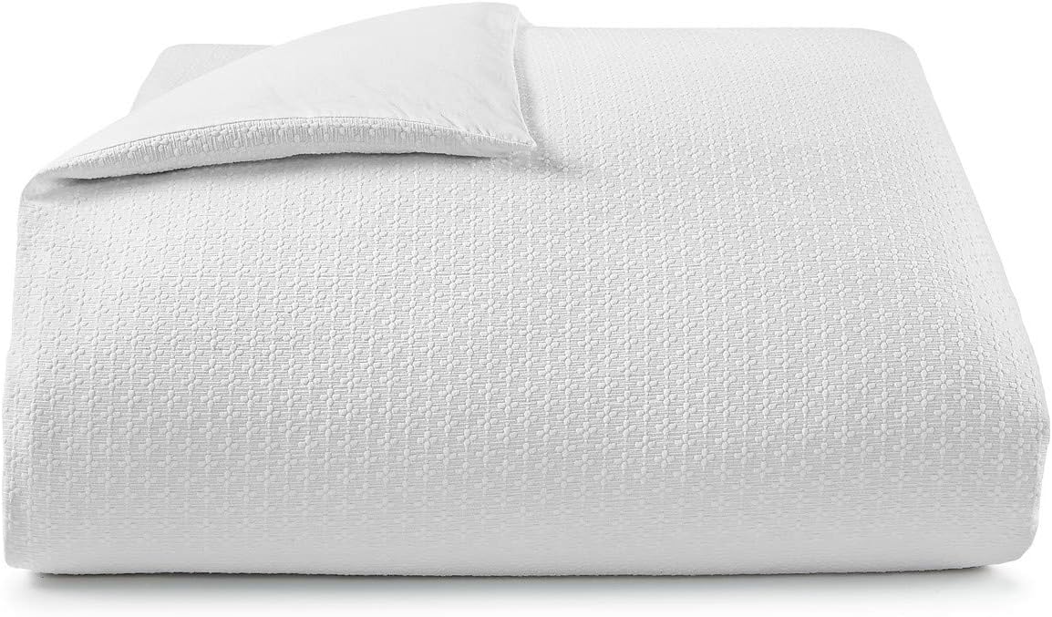 Charter Club Diamond Dot Cotton 3-Pc. King White King
