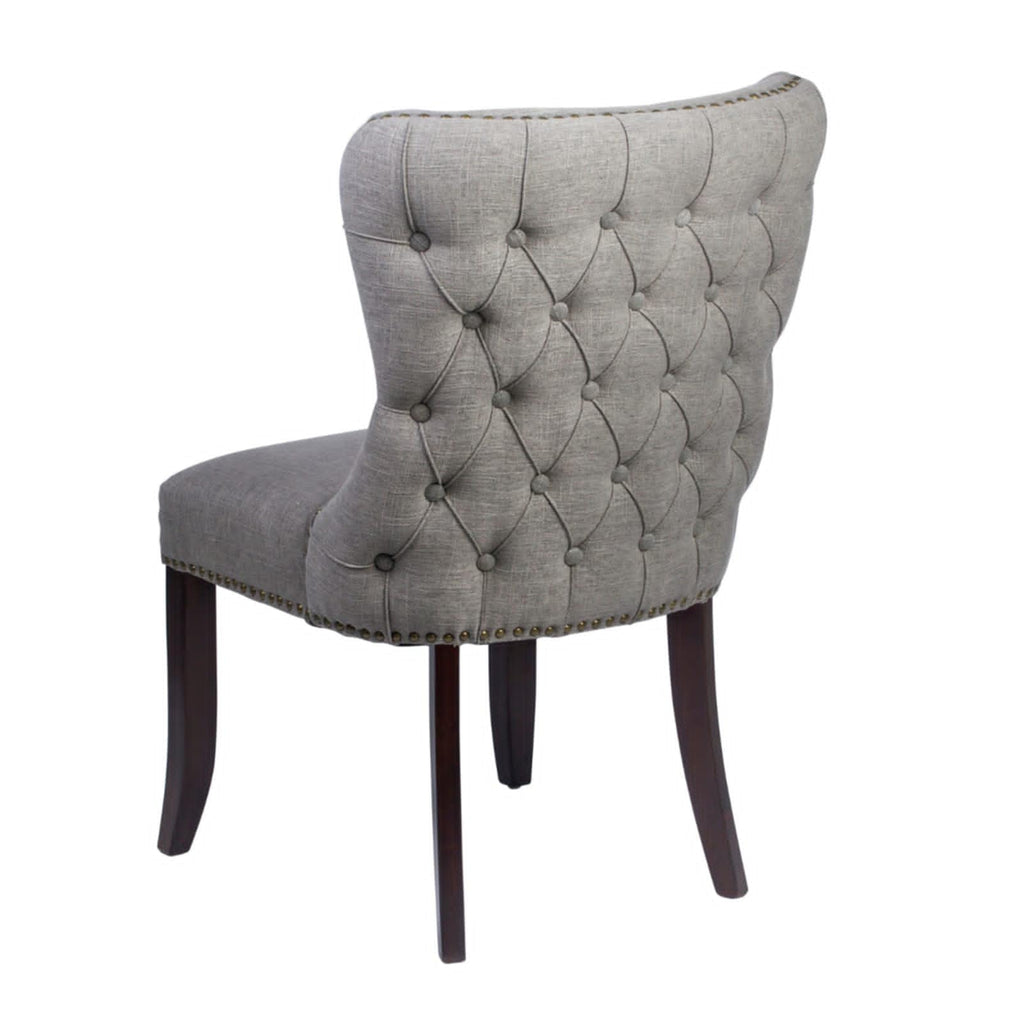PRE ORDER - Jora Grey Nailhead Dining Chair