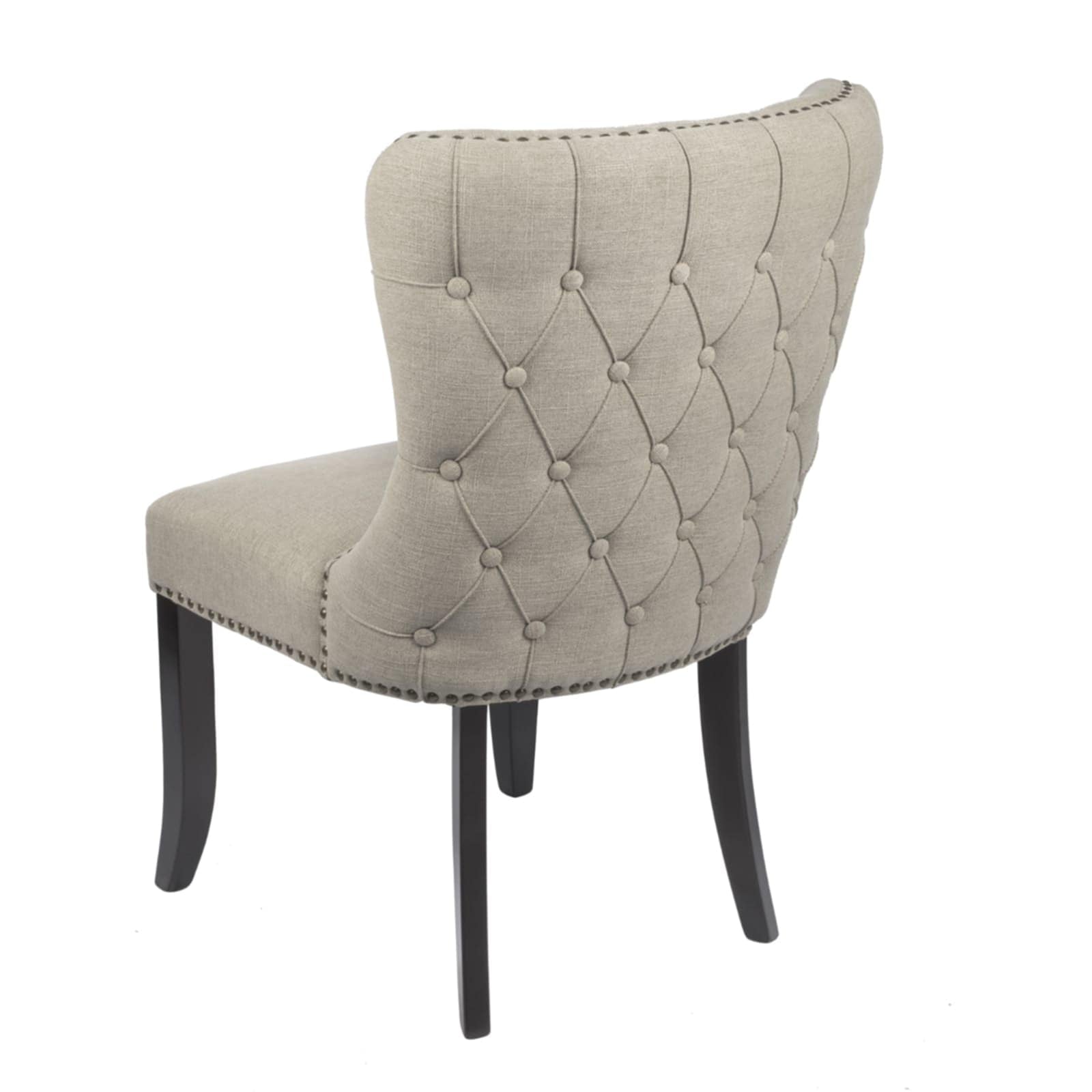 PRE ORDER - Jora Beige Nailhead Dining Chairs