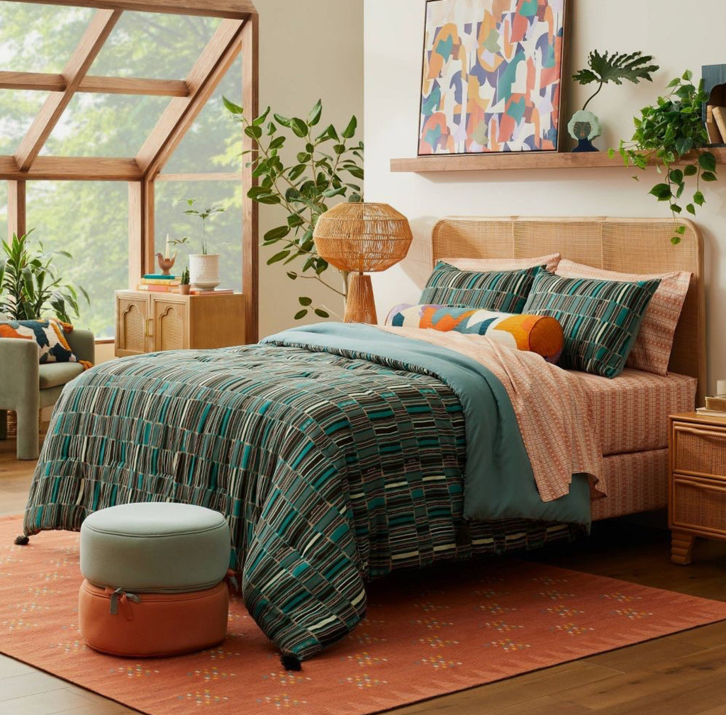 King Jungalow Sun in the Water Comforter & Sham Set