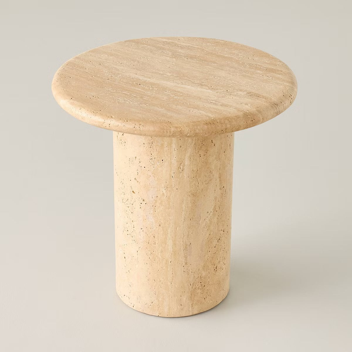 Large Round Travertine Accent Table - Hearth & Hand with Magnolia