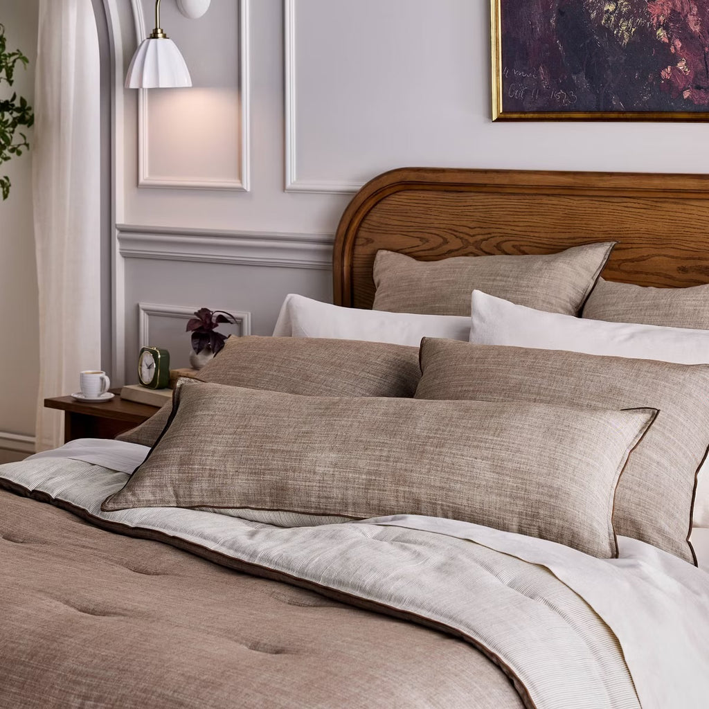 14"x36" Oblong Throw Pillow Brown - Hearth & Hand with Magnolia