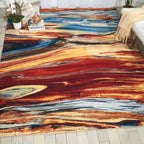 7’9” x 9’9” Ostby Lava Flow Area Rug