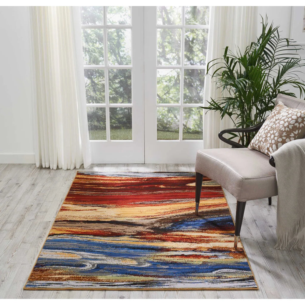 7’9” x 9’9” Ostby Lava Flow Area Rug