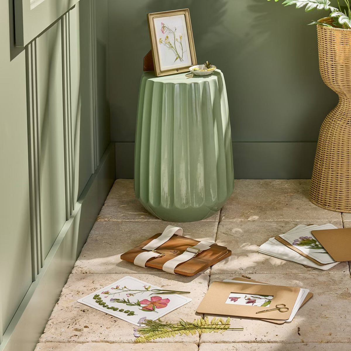 Ceramic Accent Table Green - Hearth & Hand with Magnolia