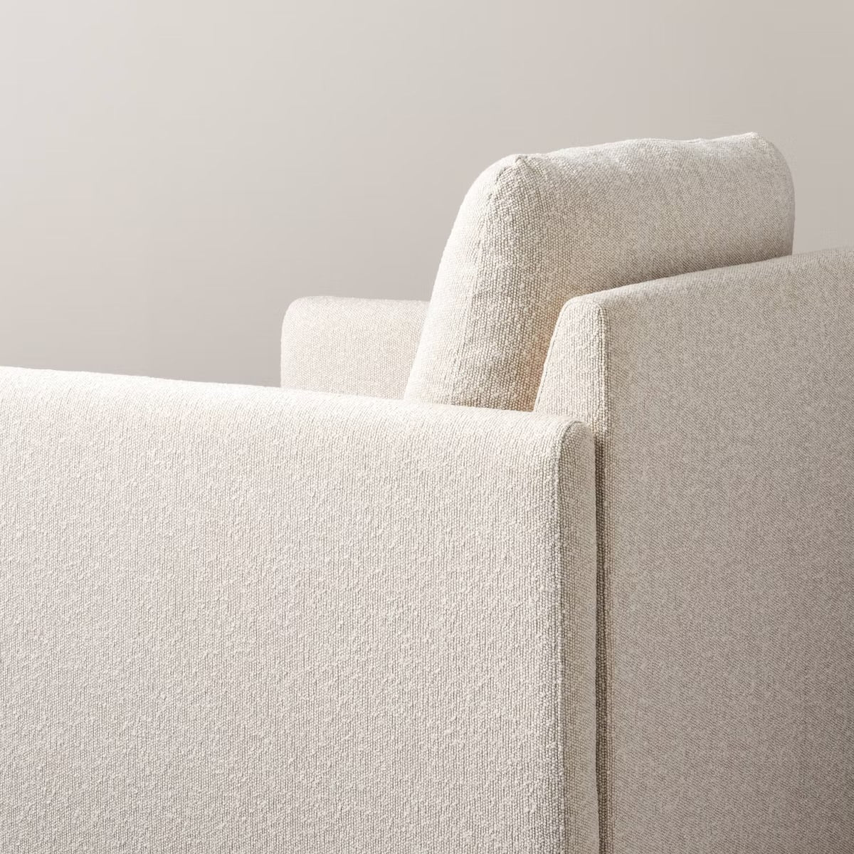 Boucle Upholstered Swivel Arm Chair - Cream - Hearth & Hand with Magnolia