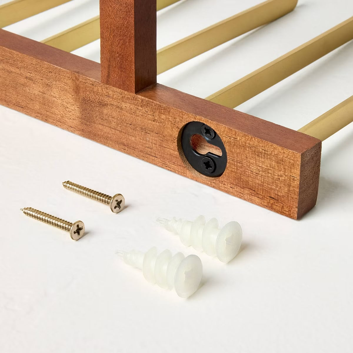 15" Wall Mounted Wood Book Rack - Hearth & Hand with Magnolia