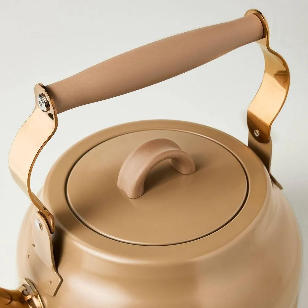 Teapot with Copper Accents Tan - Hearth & Hand with Magnolia