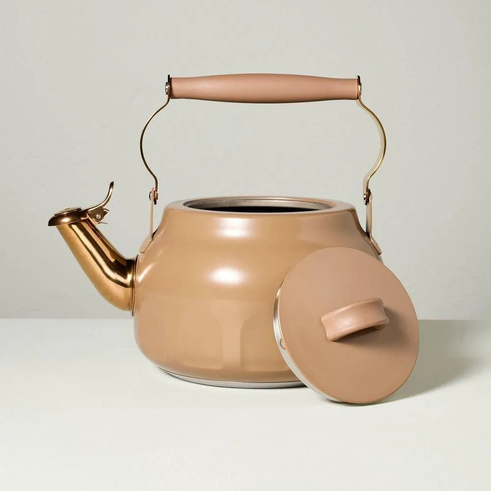 Teapot with Copper Accents Tan - Hearth & Hand with Magnolia