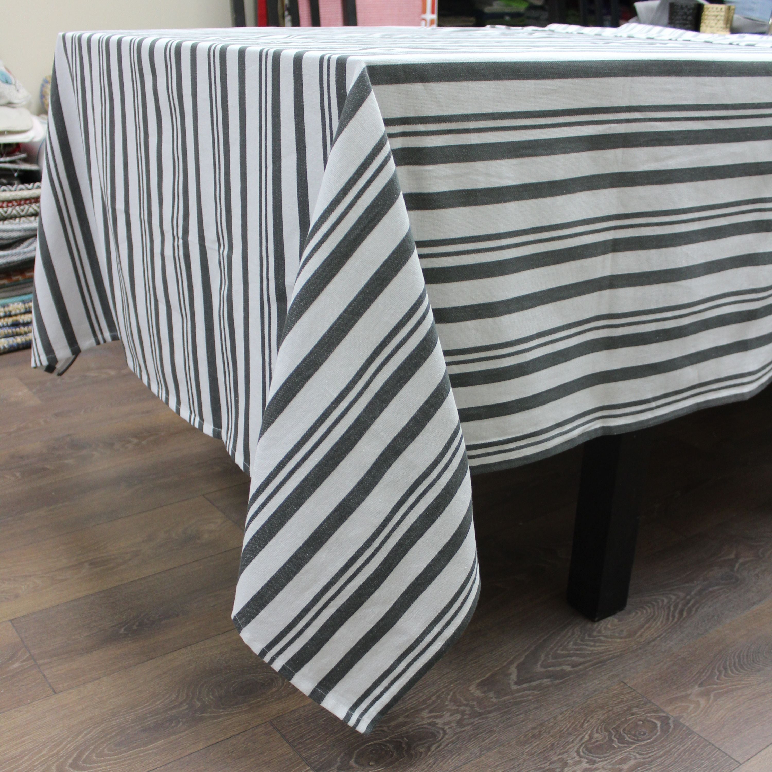 Broadway Stripe Cotton Tablecloth