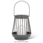 Spoke Lantern with LED Candle