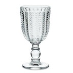 Herringbone Wine Glass