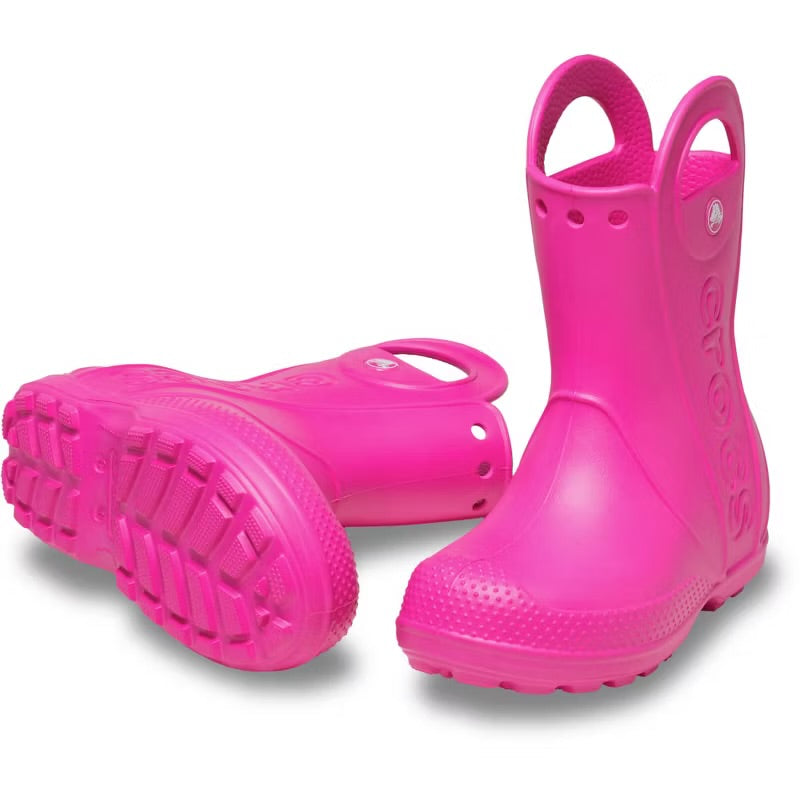 Crocs Toddler Handle It Rain Boots, Pink Crush, C10