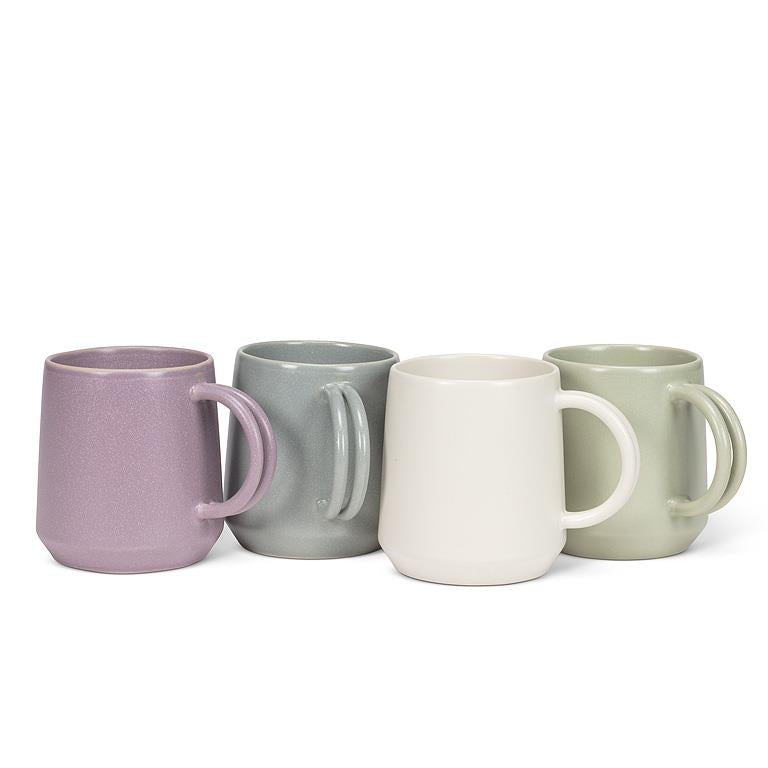 Double Handle Mug- Purple