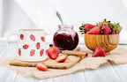 Wide Base Mug with Strawberries
