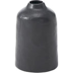Forio  2-Piece Satin Black Vase Set
