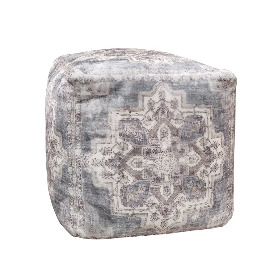 Savannah Cilantro Pouf Multi (Insert Included)