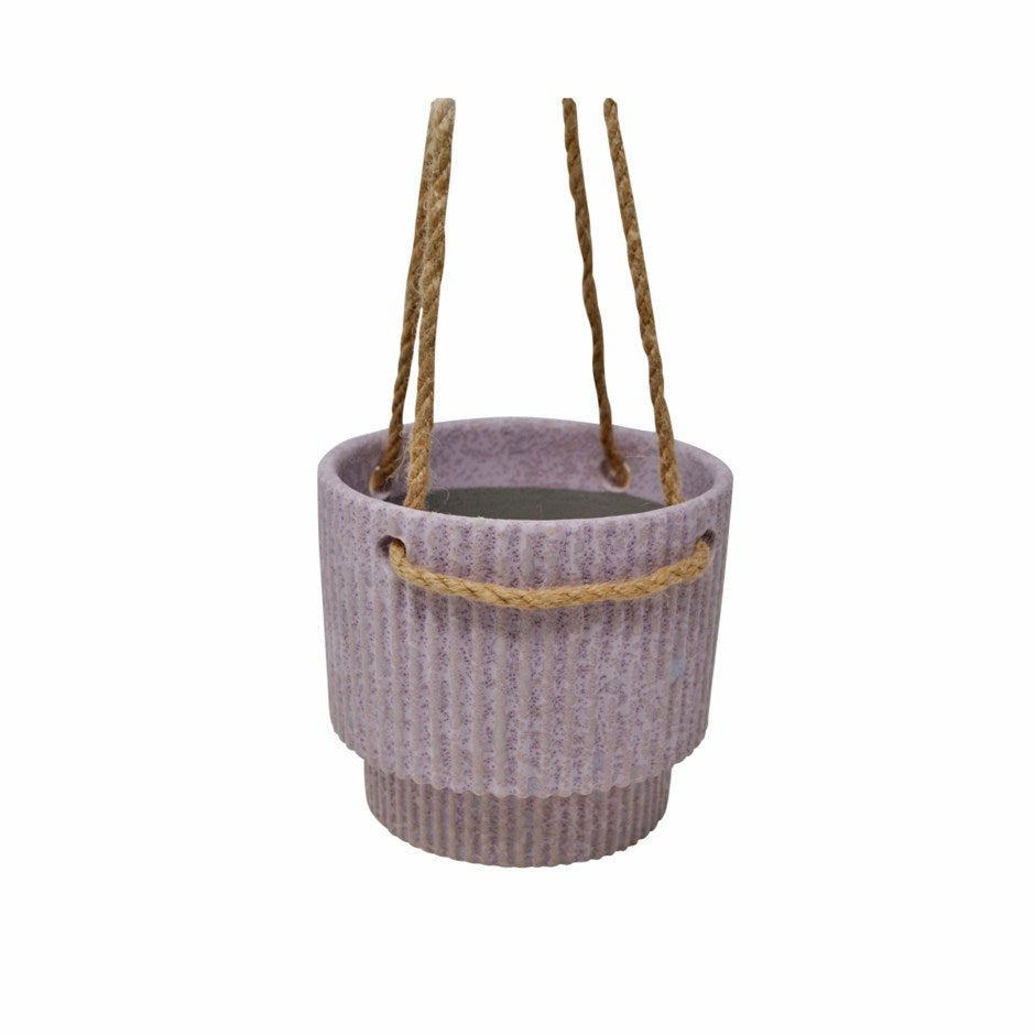 SUSPENDED POT ILION PINK