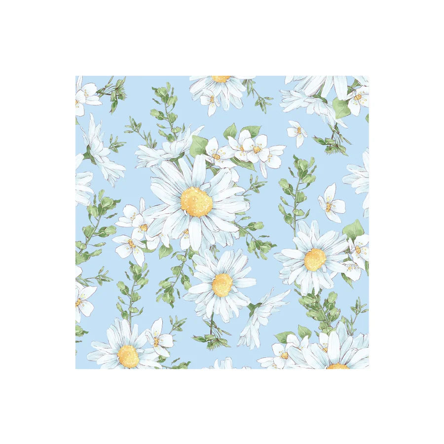 Daisy Sky Printed Lunch Napkin 20Pk Blue