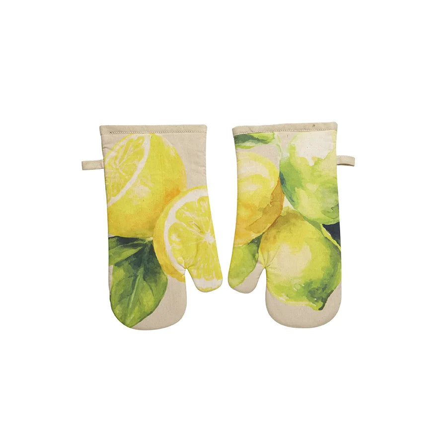 Lemon Oven Mitt Set of 2 Lemon