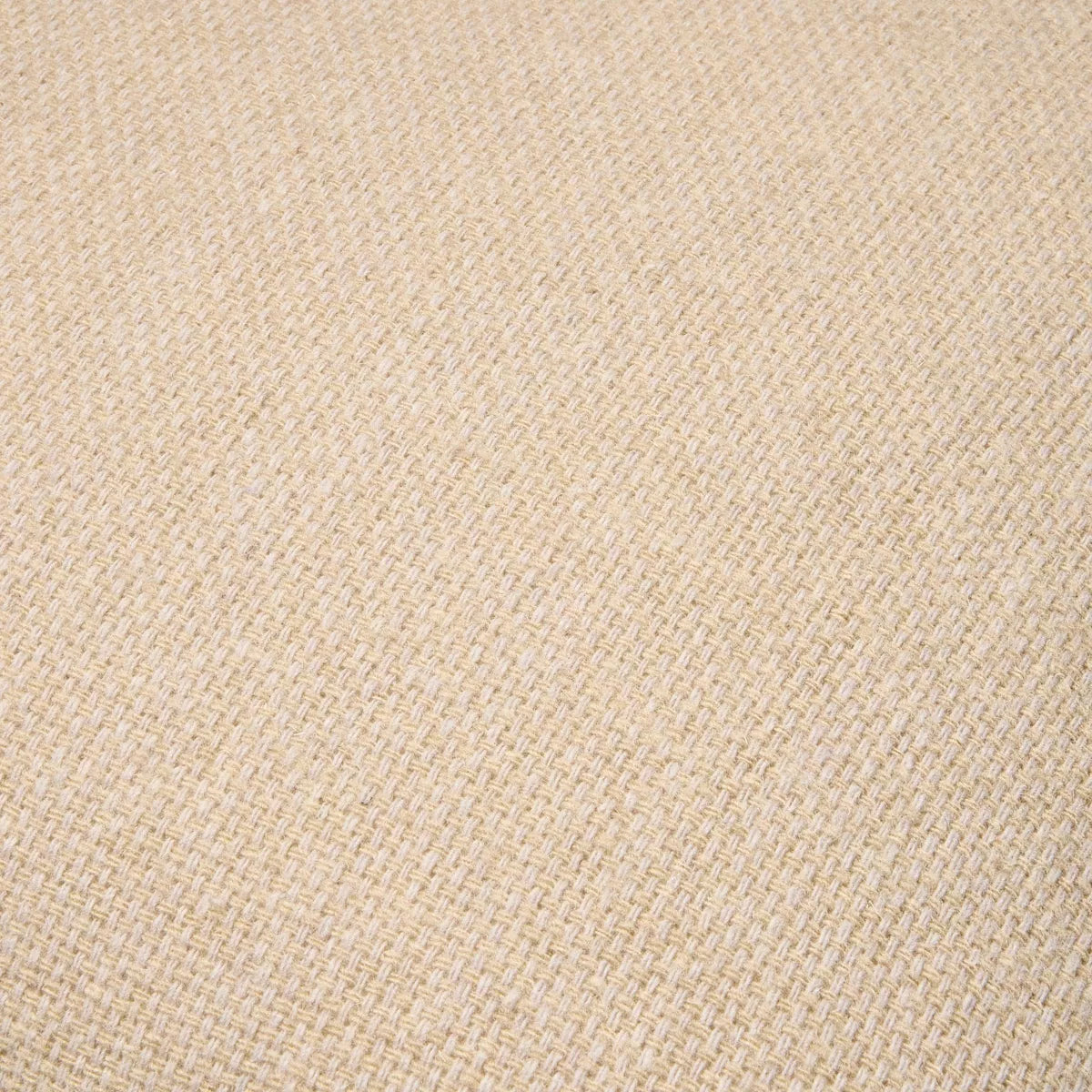 18"x18" Solid Chambray with Faux Leather Trim Square Throw Pillow