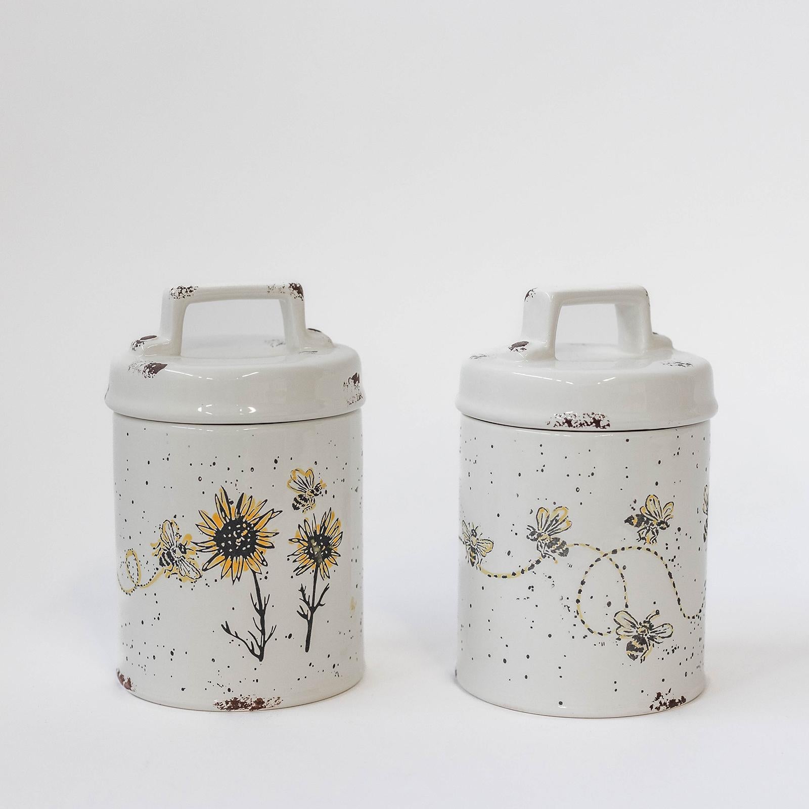 Ceramic Jars, Set of 2