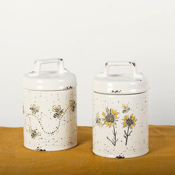 Ceramic Jars, Set of 2