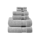 Madison Park Signature Splendor Cotton 6-Pc. Towel Se Grey Bath Towel Set