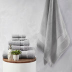 Madison Park Signature Splendor Cotton 6-Pc. Towel Se Grey Bath Towel Set