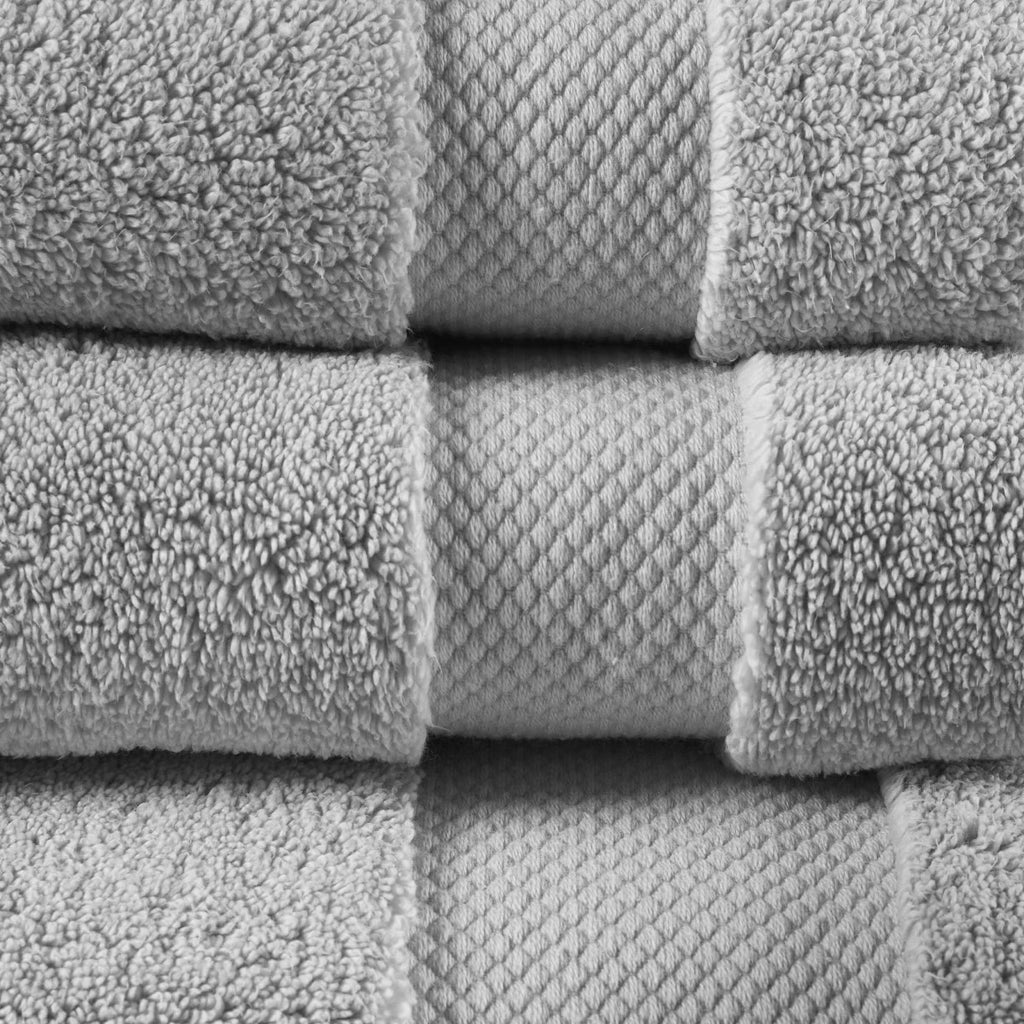 Madison Park Signature Splendor Cotton 6-Pc. Towel Se Grey Bath Towel Set