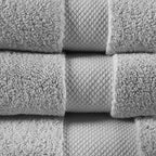Madison Park Signature Splendor Cotton 6-Pc. Towel Se Grey Bath Towel Set