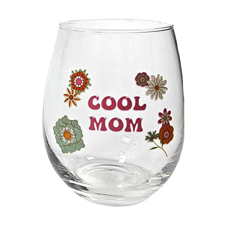 18 OZ COOL MOM STEMLESS WINE