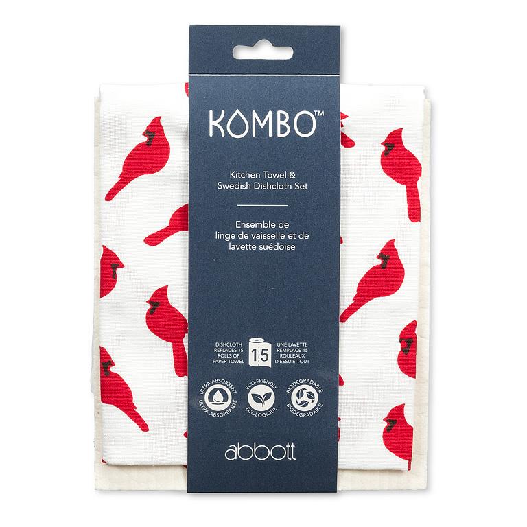 Cardinals Dishcloth & Kitchen Towel Set