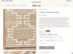 8 x 10 Chelsea Handwoven Rug - 80% Jute / 20% Wool