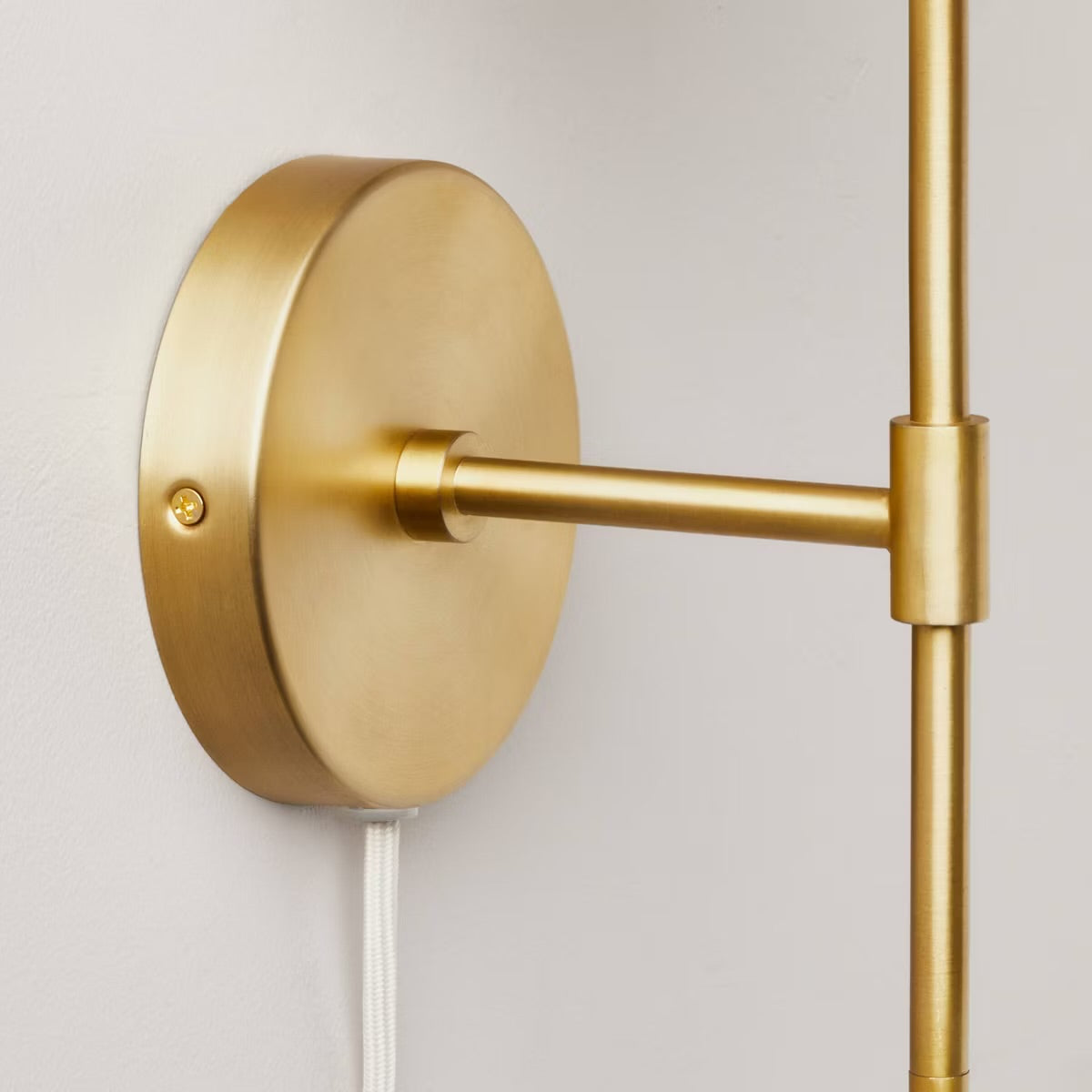 Pleated Shade Wall Sconce Brass/Oatmeal - Hearth & Hand™ with Magnolia