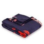 Novelty Recycled Printed Lobster Plush Throw Blanket