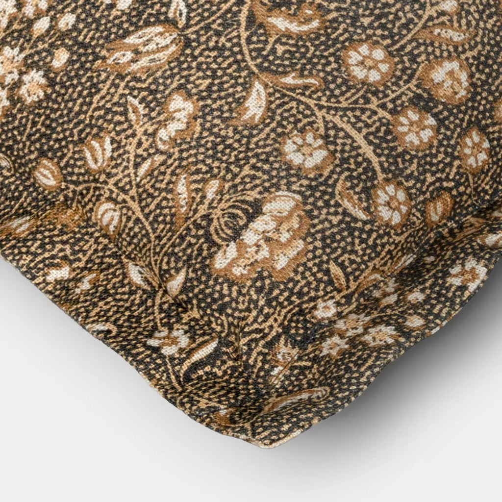 18"x18" Square Floral Printed Throw Pillow Gray/Neutral -Threshold