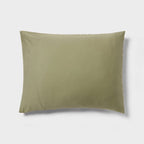 Standard Yarn Dye Crinkle Grid Quilt Sham Moss Green - Threshold