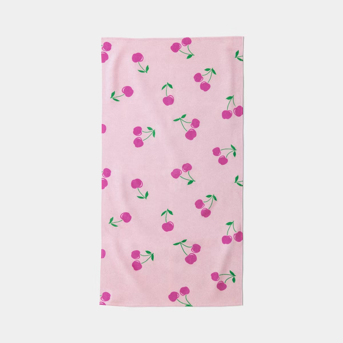 30"x60" Cherries Beach Towel Pink - Sun Squad
