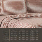 King Jeremiah Brent Home Cotton Sateen Sheet Set Clay Scallop Geo