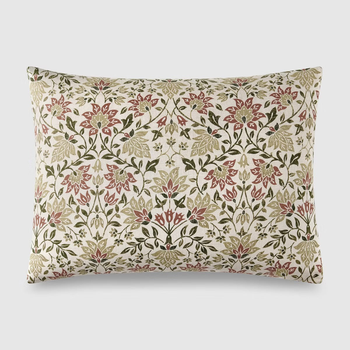 Full/Queen Jeremiah Brent Home 3pc Floral ' Geneva' Cotton Comforter Set Green