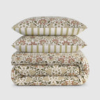 Full/Queen Jeremiah Brent Home 3pc Floral ' Geneva' Cotton Comforter Set Green