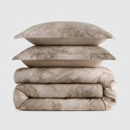* Full/Queen Jeremiah Brent Home 3pc 'Walk in the Woods' Cotton Duvet Set Brown