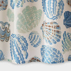 13pc Coastal Seashells Shower Curtain Set Blue/Green - Threshold